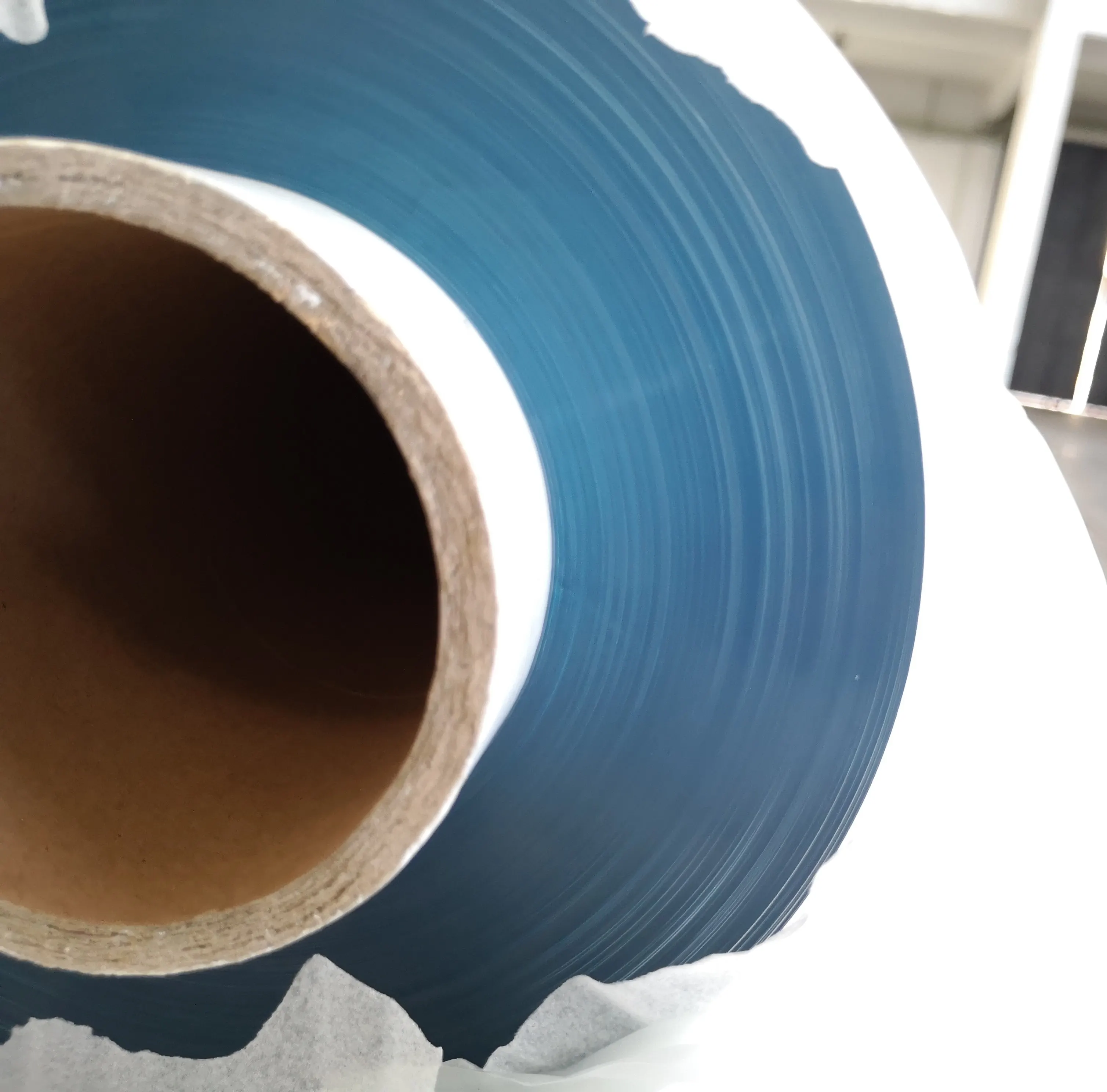 soft PVC transparent light blue super clear film