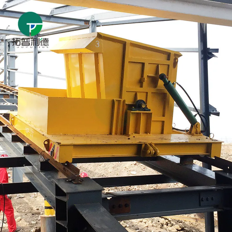 Industrial non-powered railway flat transfer vehicle winch towed transport machine