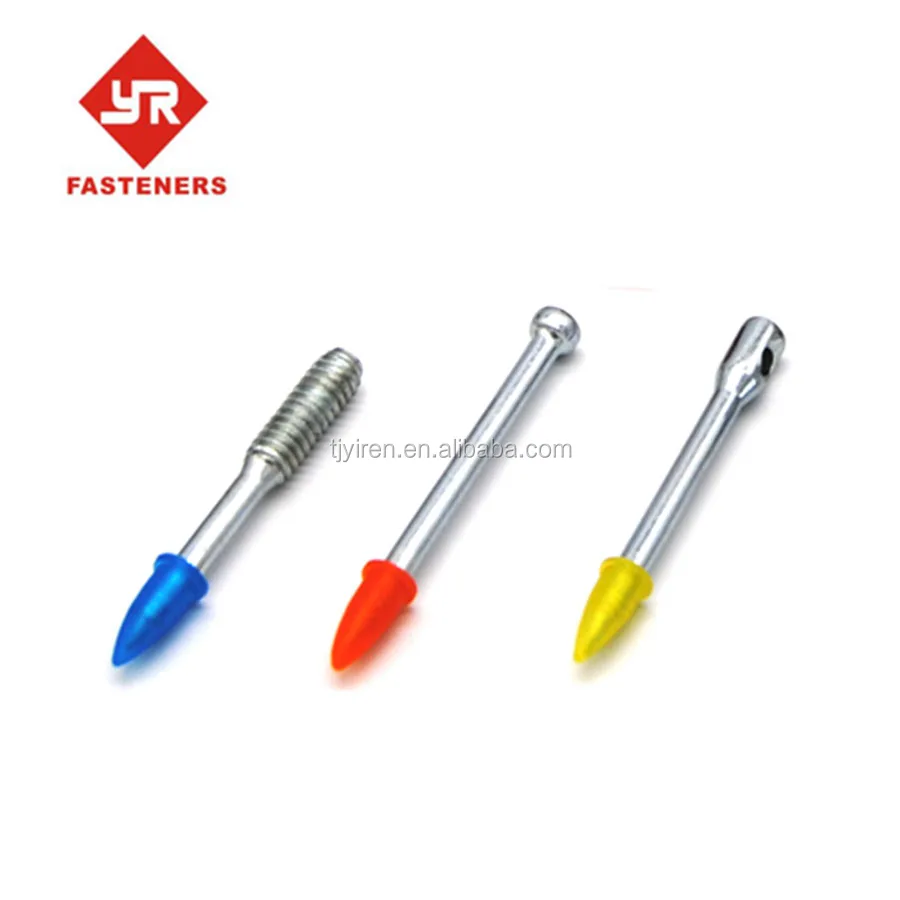 High Velocity Eyelet Drive pins with 6mm dia actuate hat