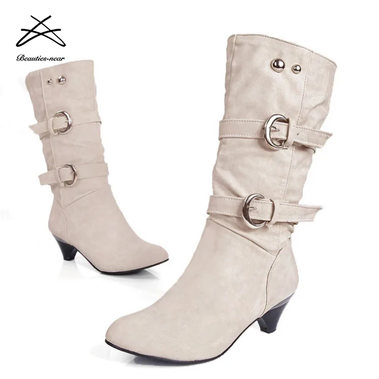 2018 latest design pretty women shoes ladies half boots ankle boot in China