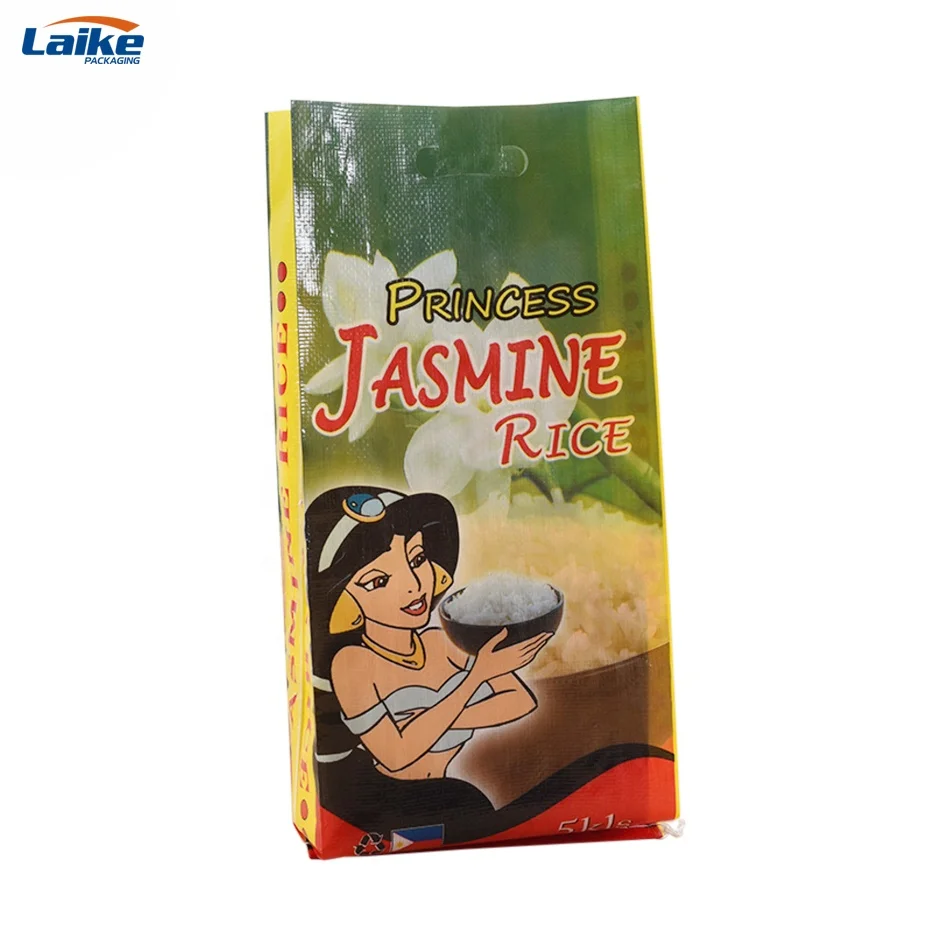 Wholesale customized 25kg 50kg foreign bopp woven bags of rice 25kg 50 kg 100 kg price