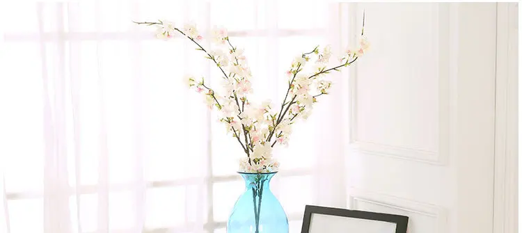 Shininglife Factory direct high quality real touch cherry blossom artificial flower garden wedding flower