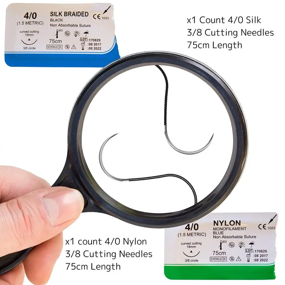 
Advanced Biology Lab Anatomy Medical Student Dissection Kit Set Scalpel Knife Handle Blades Suture Kit 