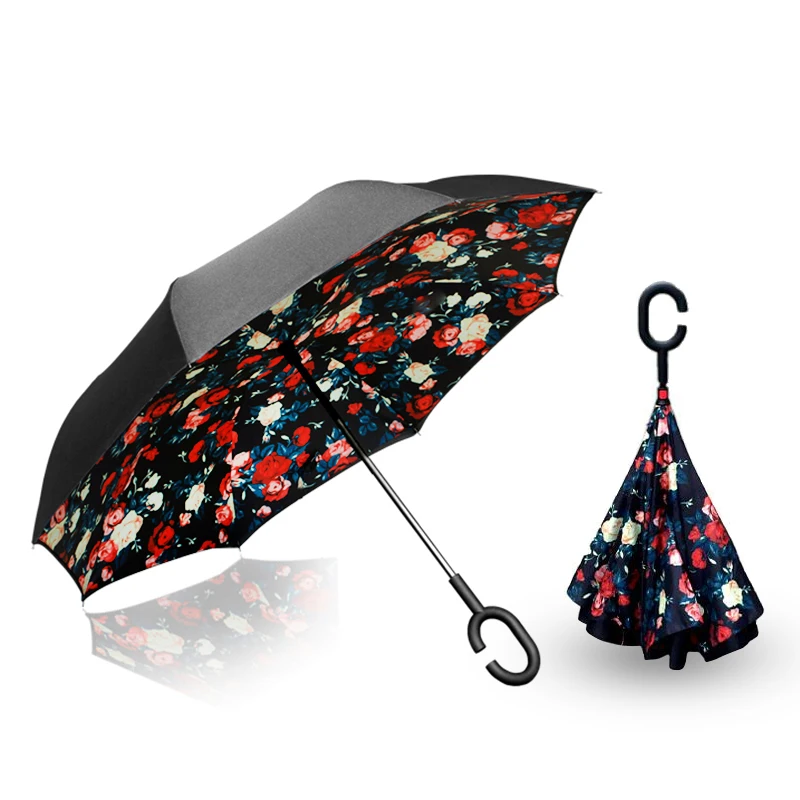Ok Umbrella Make hands free inverted umbrella with C handle