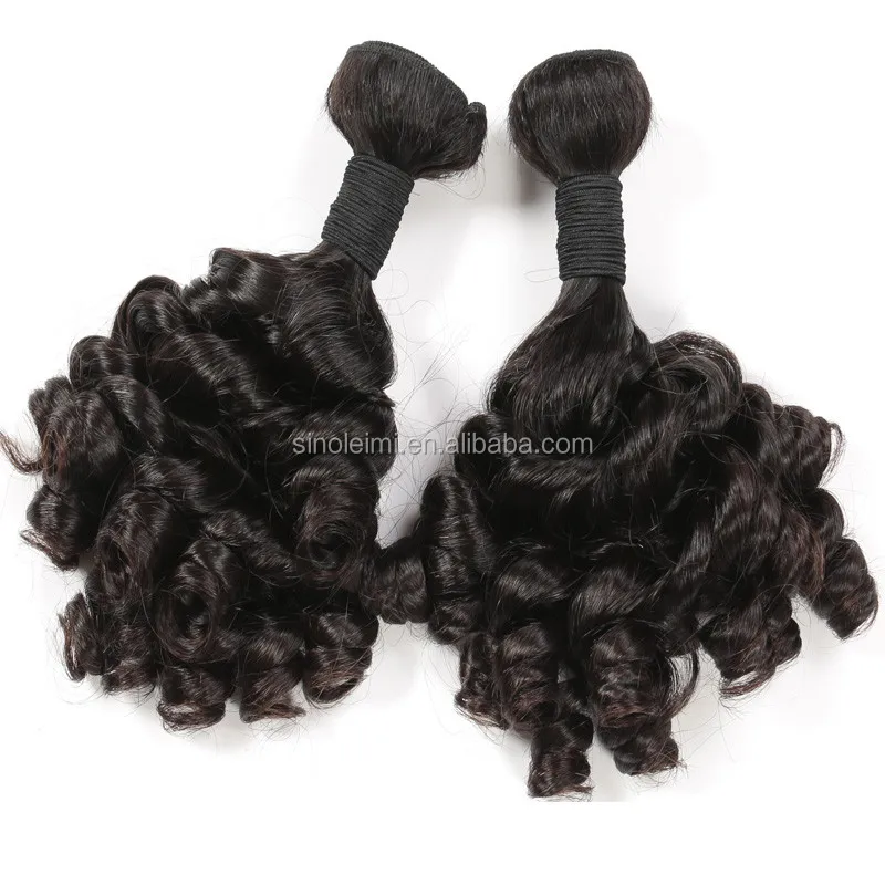 6a Grade Aunty Funmi Bouncy Curls machine Hair weft, Cheap Brazilian Hair bundles, Virgin Spiral Romance Curl Fumi Hair Weft