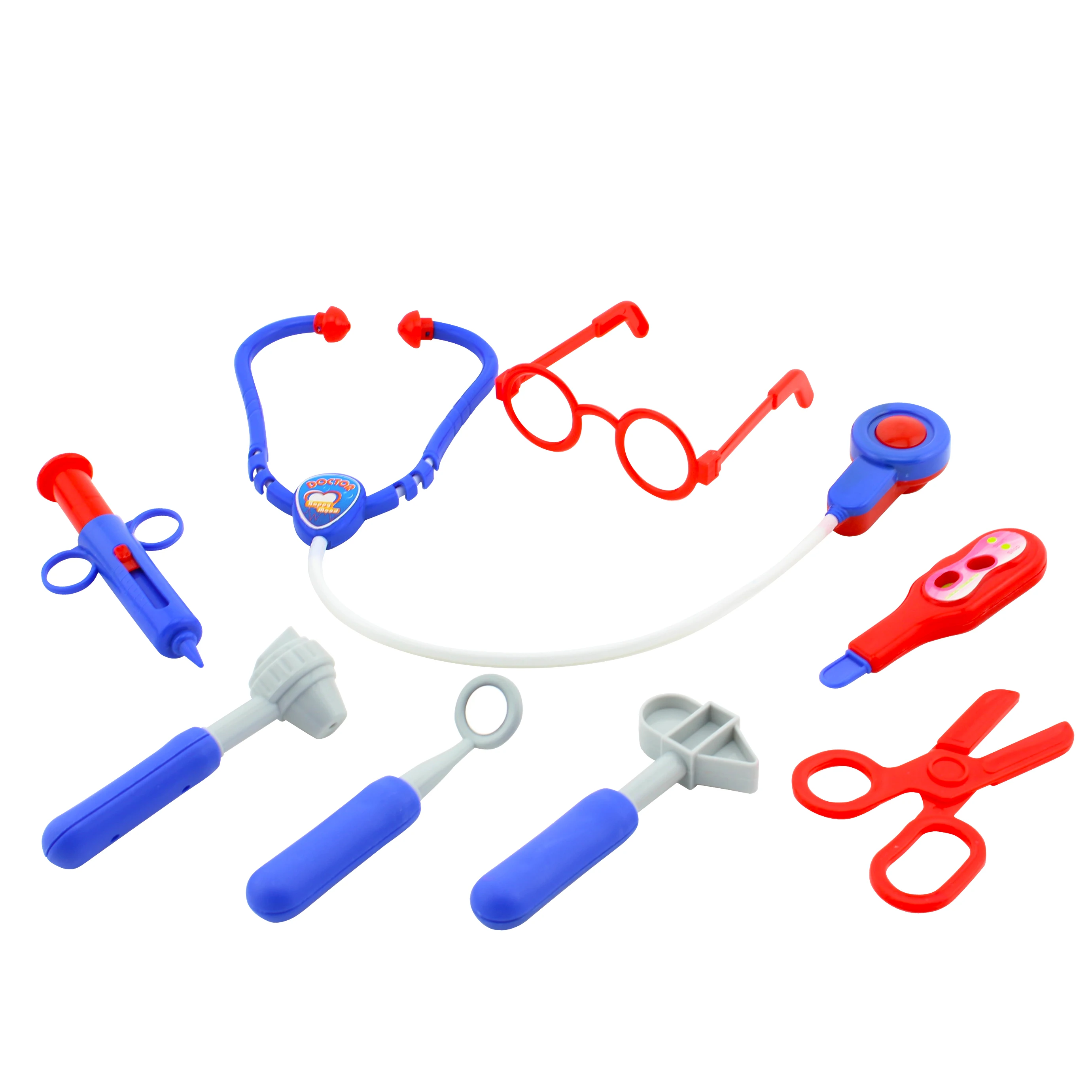 Pretend Play & Preschool Play House Preschool Set Toys 8 Pieces Plastic Doctor Toys for Kids