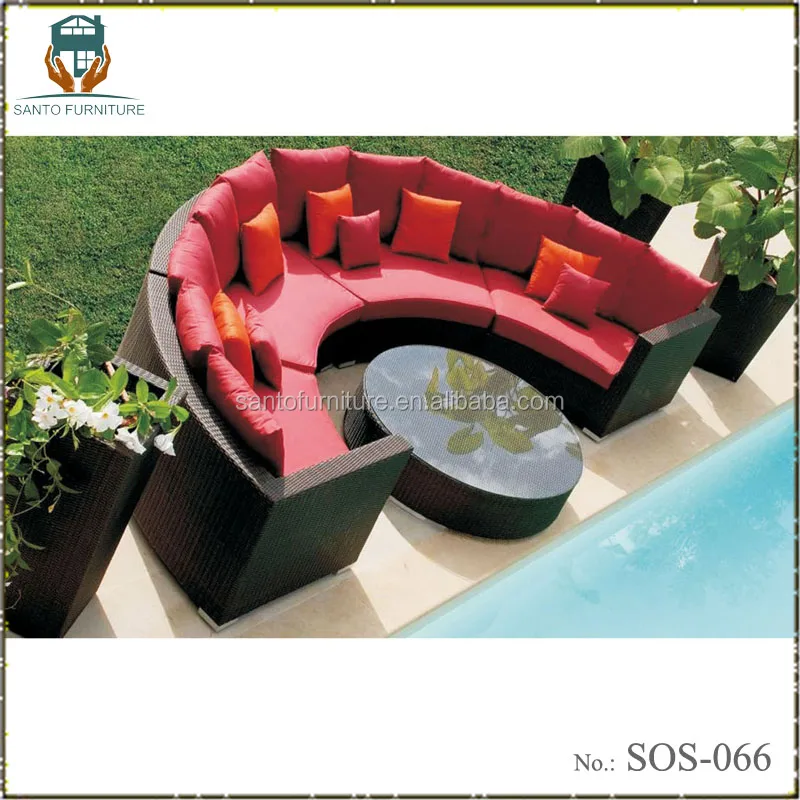 Outdoor Poly Rattan Furniture Foshan Sofa Set