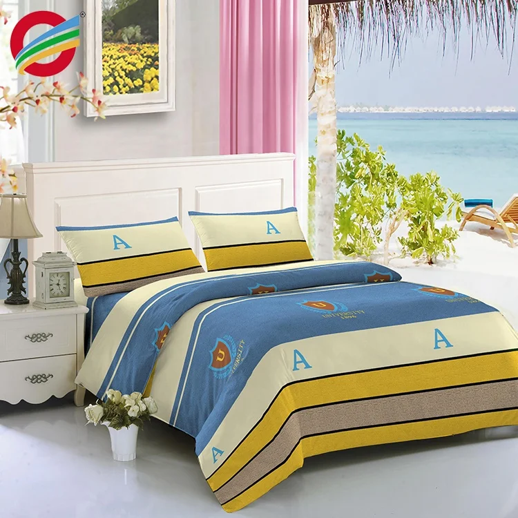 100% Polyester with Flower designs 3d printed bedsheet in bedding set