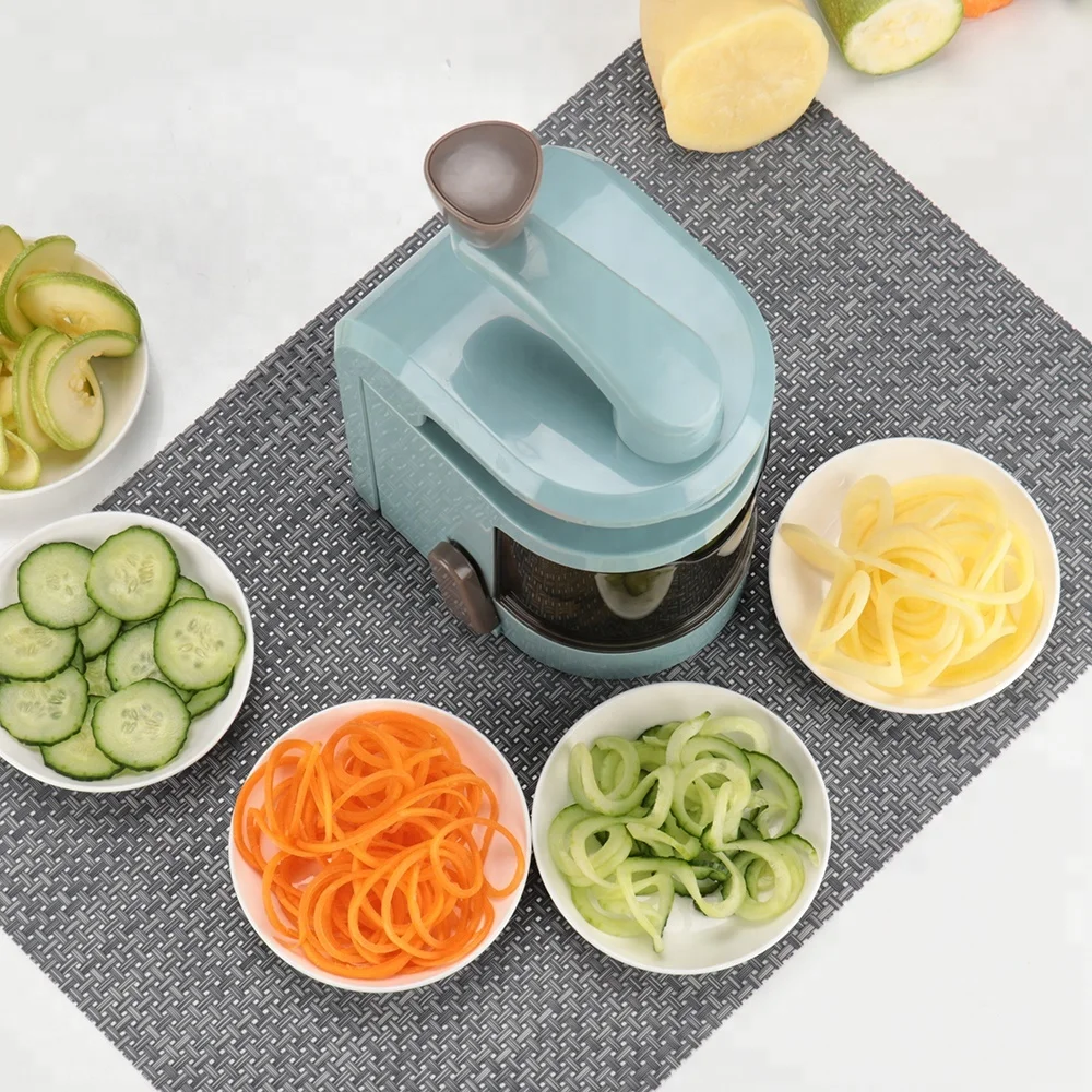 Amazon Hot Sale Manual Multi Wonder Spiral Zucchini Vegetable Slicer Kitchen Accessories