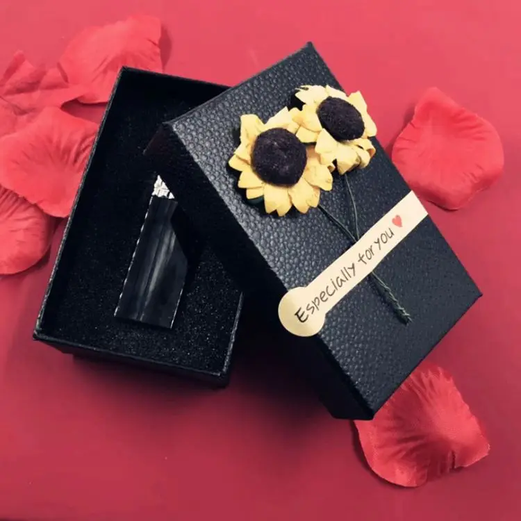 Elegant Custom Design lid and bottom Flower Paper Cardboard Perfume Essential Oil Gift Box