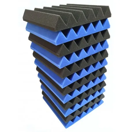 Colored  Blue Acoustic Wedge Soundproofing Studio Foam Acoustic sponge