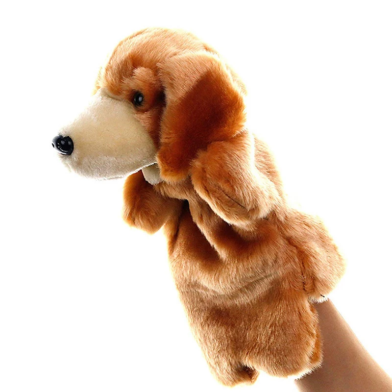 
Custom Animal Finger Dog Puppet Child Educational Toy Hand Puppet 