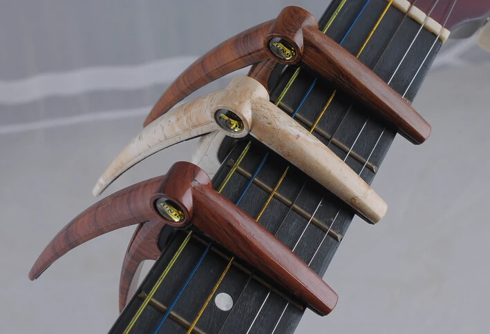Ready to Ship Wooden Guitar Capo With Hidden Spring Perfect Sound for Acoustic Guitar, Electric Guitar, Classical Guitar