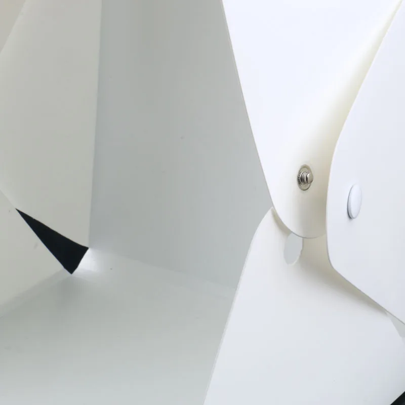 
40*40*40cm button type mini portable photo studio Small Folding Product brightbox with led light strip board 