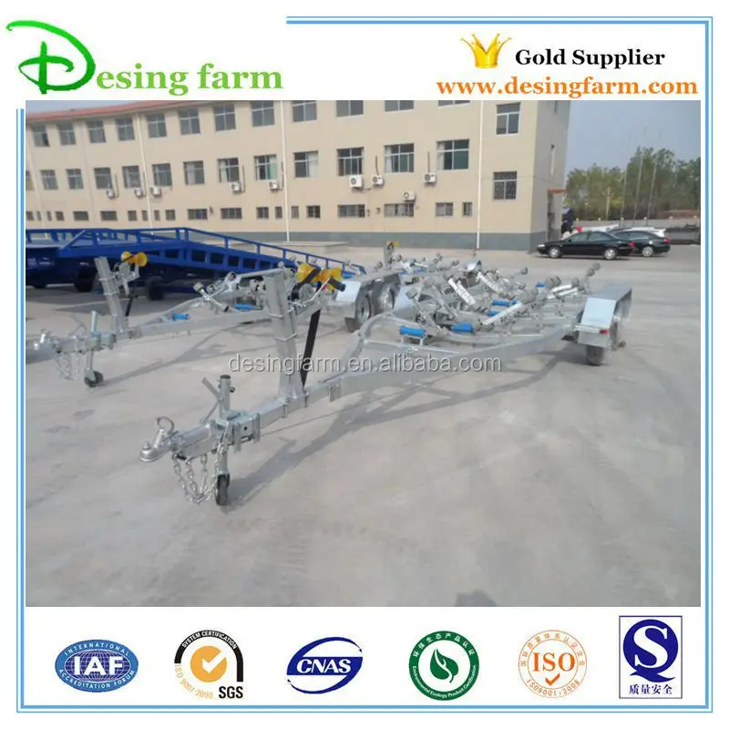 6800 hot dip galvanized boat trailer for 6m boat