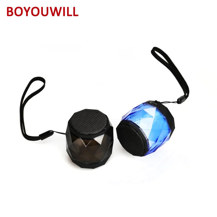 Новый дизайн мини Fingertip Diamond беспроводной BT портативный светодио дный светодиодный ночник динамик с подсветкой