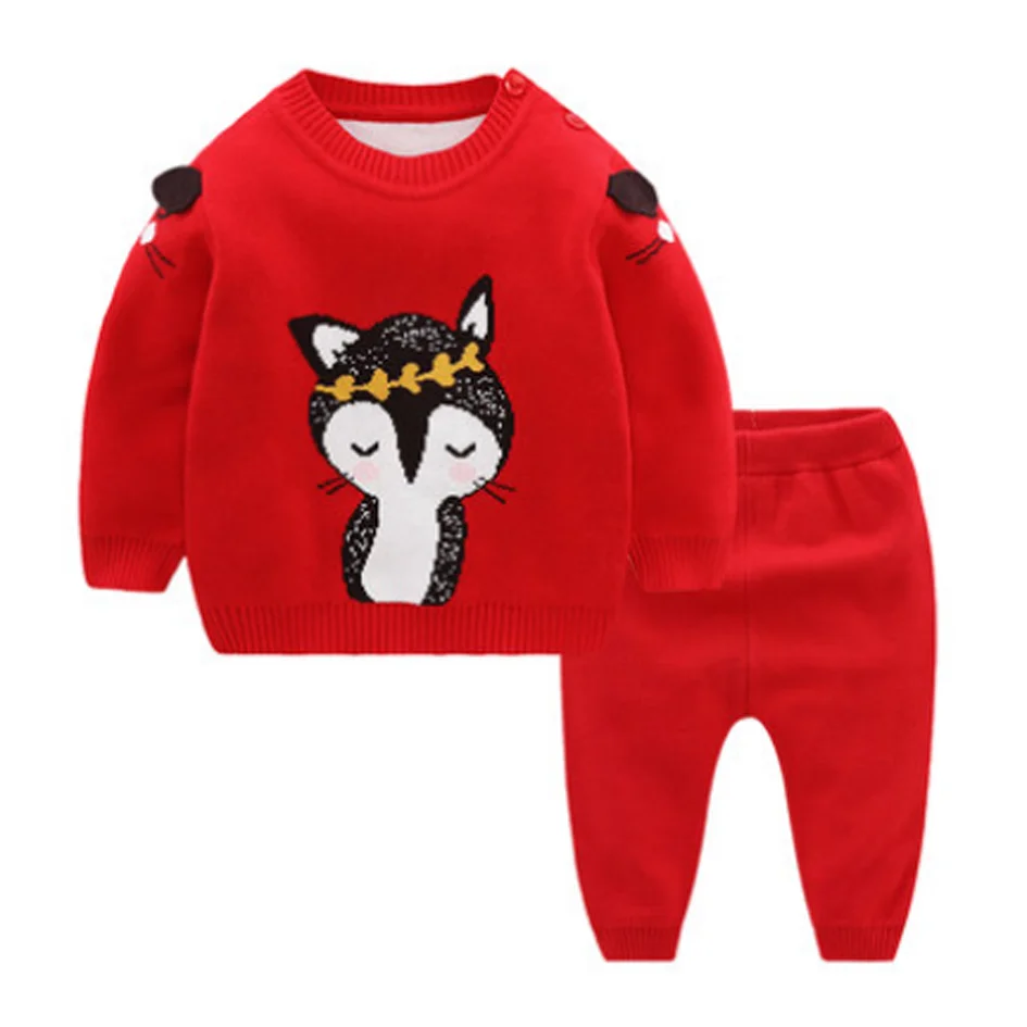 
Latest Custom Baby boys Girls Clothing Set knitted sweater 