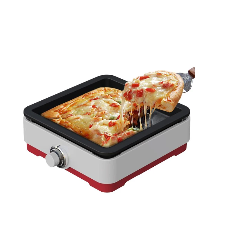 Electric Reversible Grill Griddle with Removable Nonstick Plate and Stainless Steel Pot Temperature Control Indoor