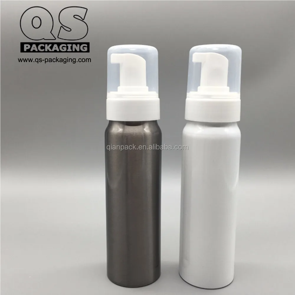 8oz Foaming Aluminum Bottle with 43mm Plastic Foam Pump