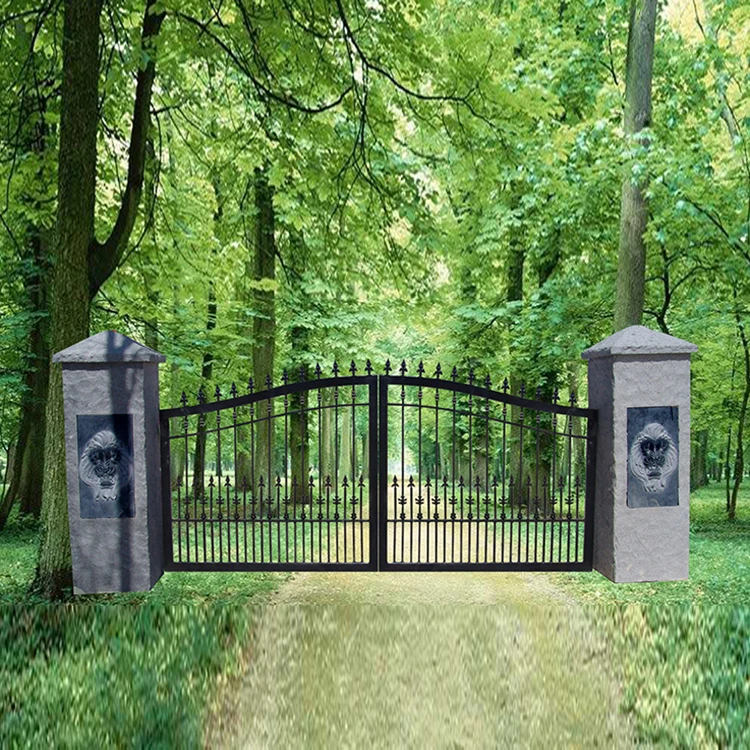 
stone carving granite gate pillars 