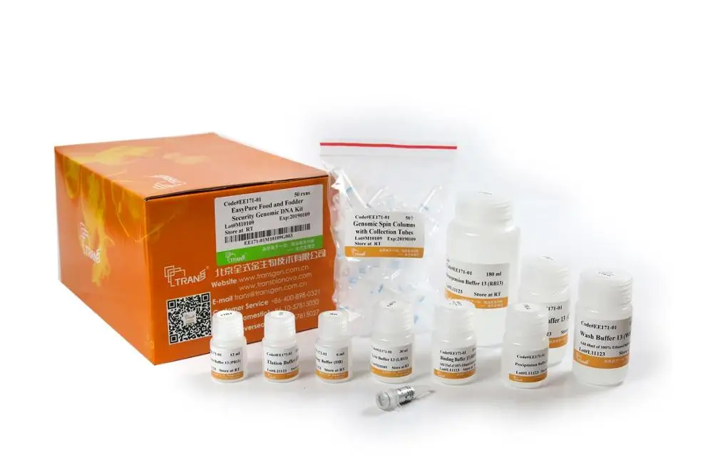 EasyPure Food and Fodder Security Genomic DNA Extraction Kit for Food/Animal Feed Quality and Safety Test Lab