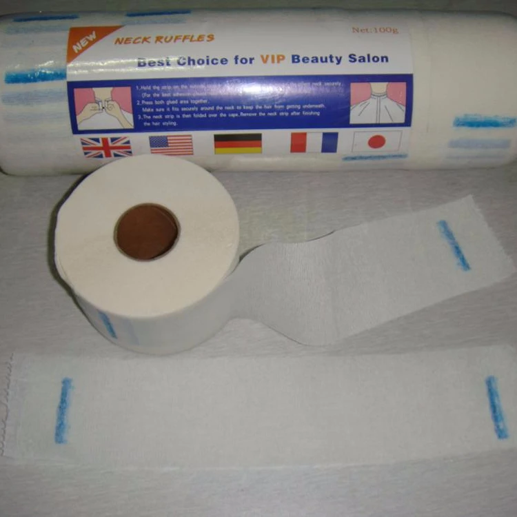 
Professional Hair Salon Disposable Barber Neck Ruffles Paper Roll 