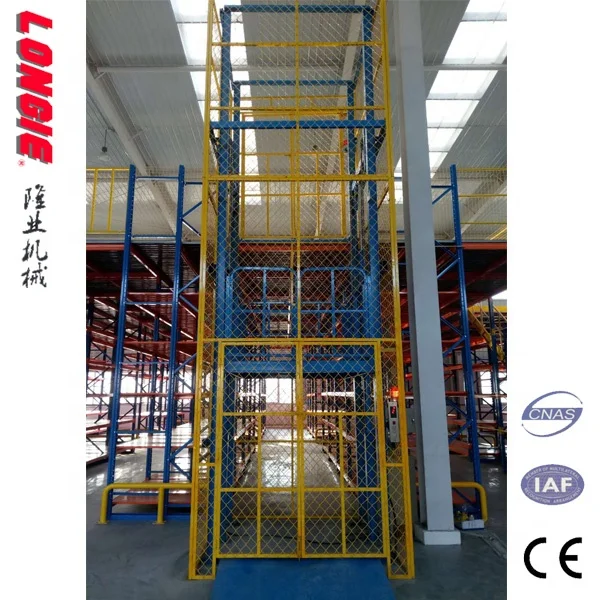 LISJD Hydraulic Vertical Warehouse Cargo Lift Industrial Freight goods Elevator