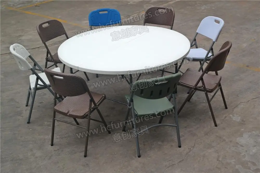 Plastic foldable high top cocktail tables