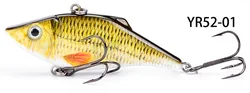 Manufacturer Supply Wholesale Hard Plastic Vibration Bait VIB FishingLure, Lifelike Vibrating Fish Lure 72mm 12.8g