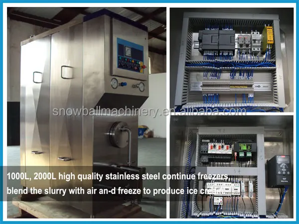 Ammonia Refrigeration Ice Cream Continue Freezer