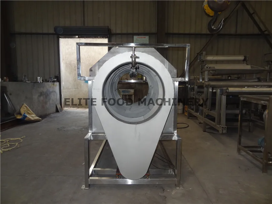 Rotary drum vegetable cleaning machine  / root vegetable washing and peeling production line