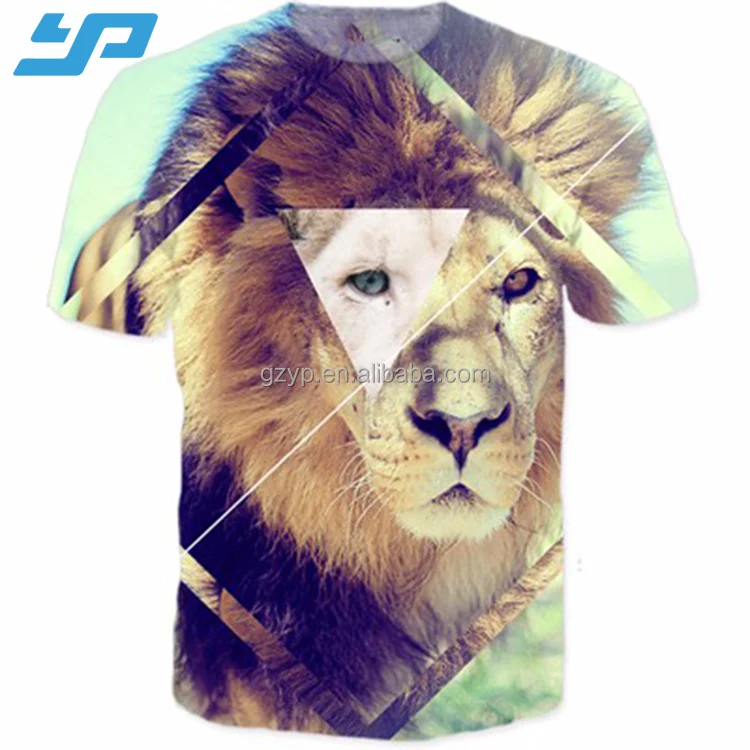 
China custom wholesale Polyester tshirt digital sublimation printing 3d t shirt 