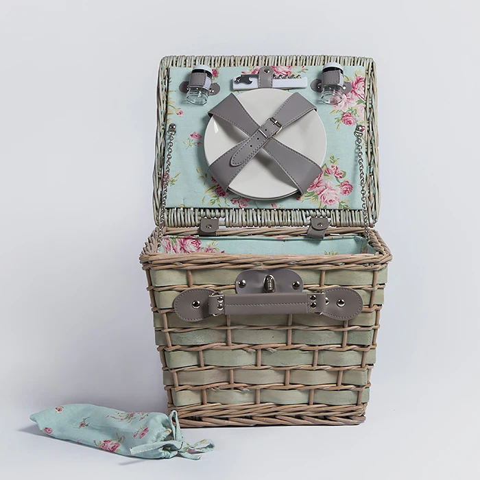 Handmade Kids Fruit Rattan Wicker Picnic Basket With Lid