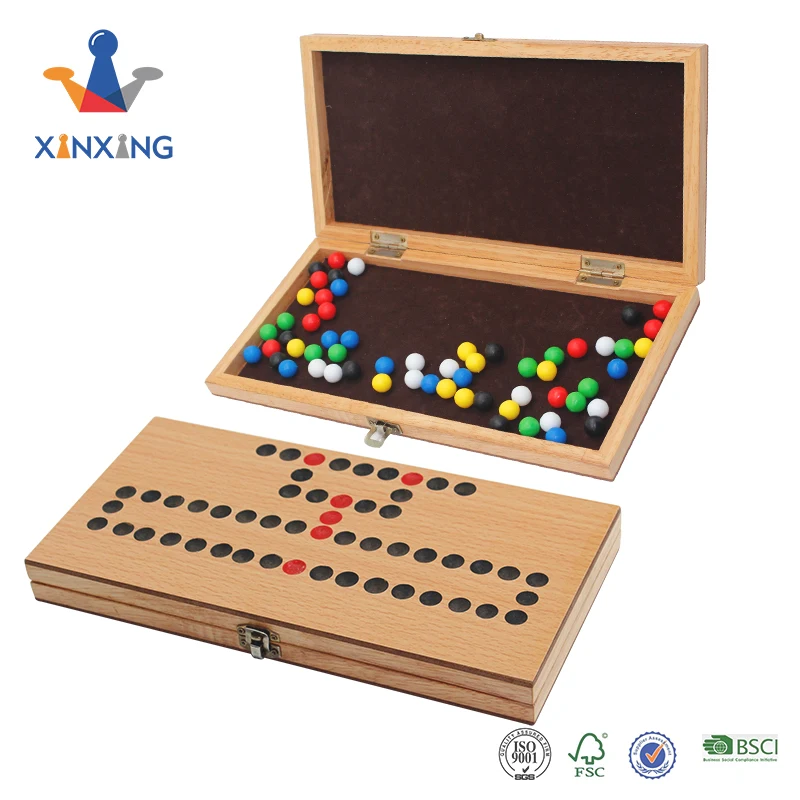 Wooden custom games Ludo , checkers board game for kids