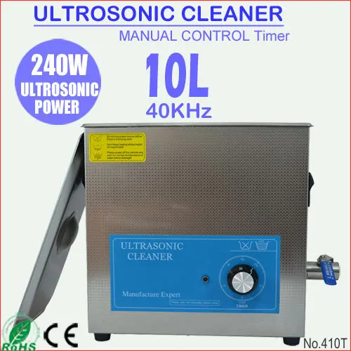 10L Ultrawave Cleaning Ultra Sonic Vibration Machine for Engine Parts 410T
