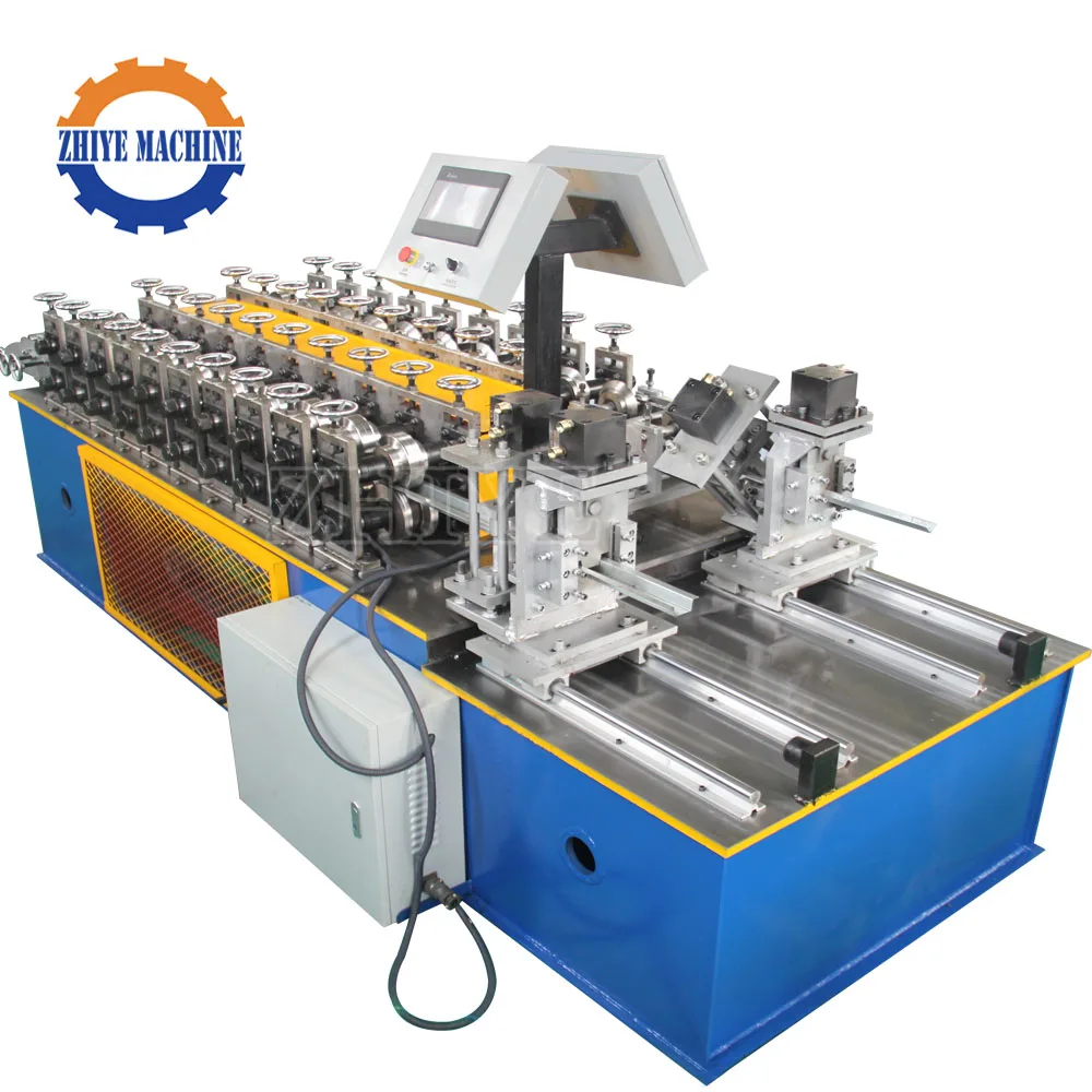 Galvanized Slotted Strut Channel Roll Forming Machine Multi Profile Stud And Track Roll Forming Machine