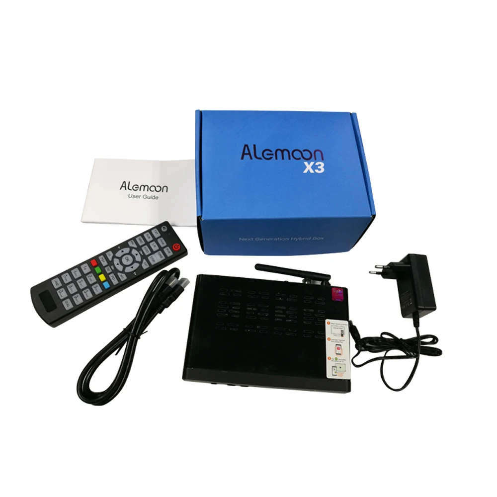 Alemoon X3 DVB-T2 H.265 HEVC приемника IPTV поддержка tubicast Встроенный Wi-Fi