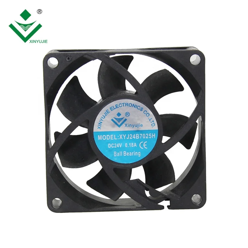 XJ7025H 70mm horizontal air flow 3 volt small fan with terminal