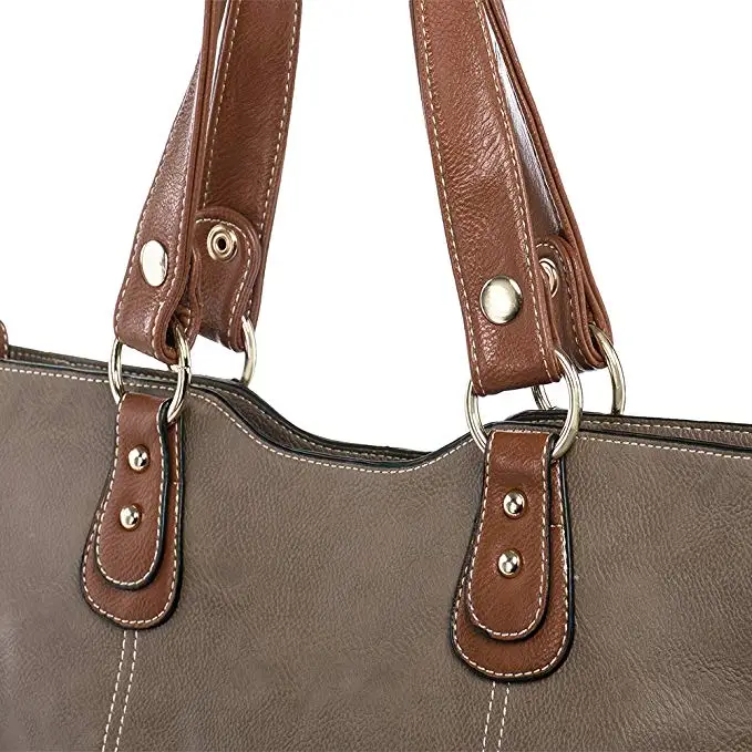 water proof PU Leather Handbags Soft Tote bag durable Shoulder Bags for women