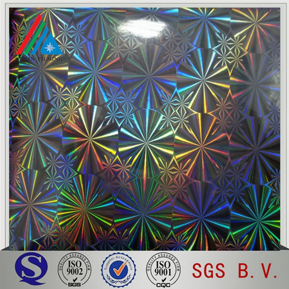 Transparent PET/PVC holographic film, laser packaging film, lamination and printing PVC film
