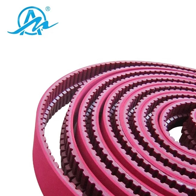 Special processing ATK10+3T red transmission belt with 3T red rubber coated
