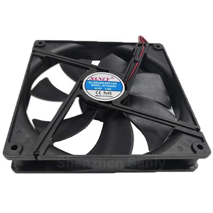 140 мм вентилятор постоянного тока 12 В 14025 140x140x25 маленький охлаждения