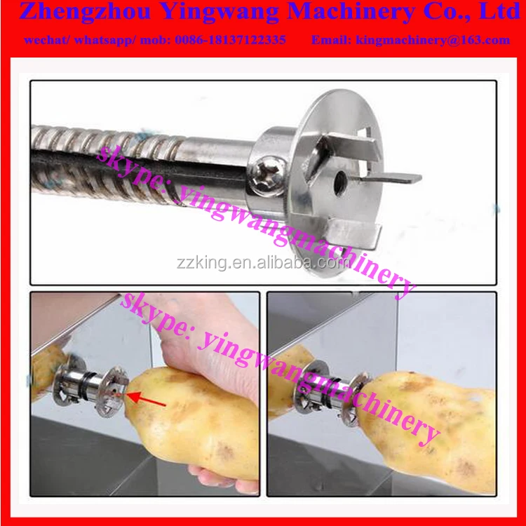 Commercial spiral sausage cutter potato tower making machine twister chinese yam cutting machine