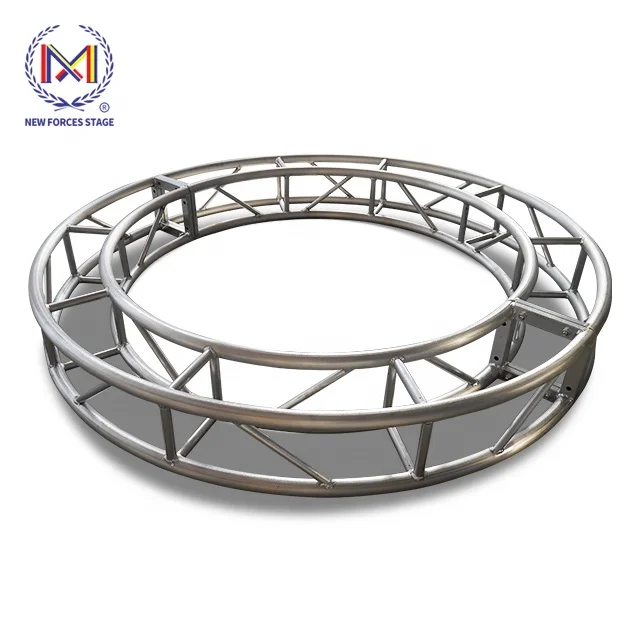 Outdoor Indoor Lightweight Aluminum Dj Round Truss, Stage Decoration Truss For Concert Stage Rotating Lighting Truss