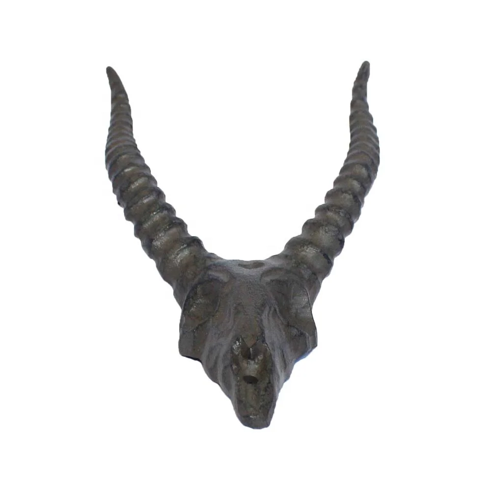 New design antique metal goat head for wall decor