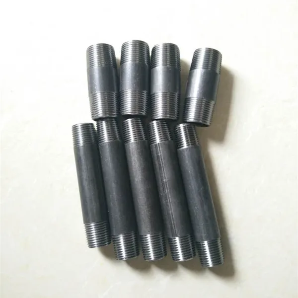 SCH40 3/4 inch and 6 inch long carbon steel gi pipe nipple