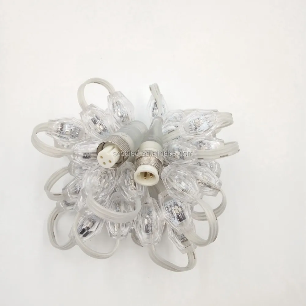 18 мм 3D пикселей светодиодный шар Smart RGB SM16703 полный цвет DC12V 6 шт. SMD3535 водонепроницаемые светодиодные лампы