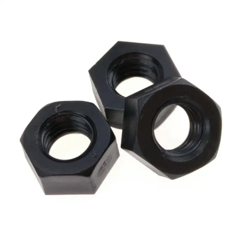 Стандартные черные пластиковые нейлоновые гайки M5 Шестигранная для винтов
