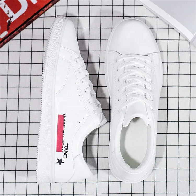 
Wholesale custom design PU lace up casual skateboarding shoes sneakers 