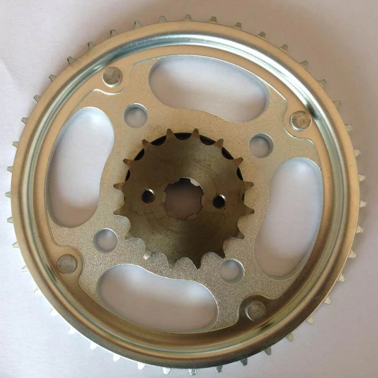 Galvanized 45# TITAN CG150 motorcycle transmission sprocket kit
